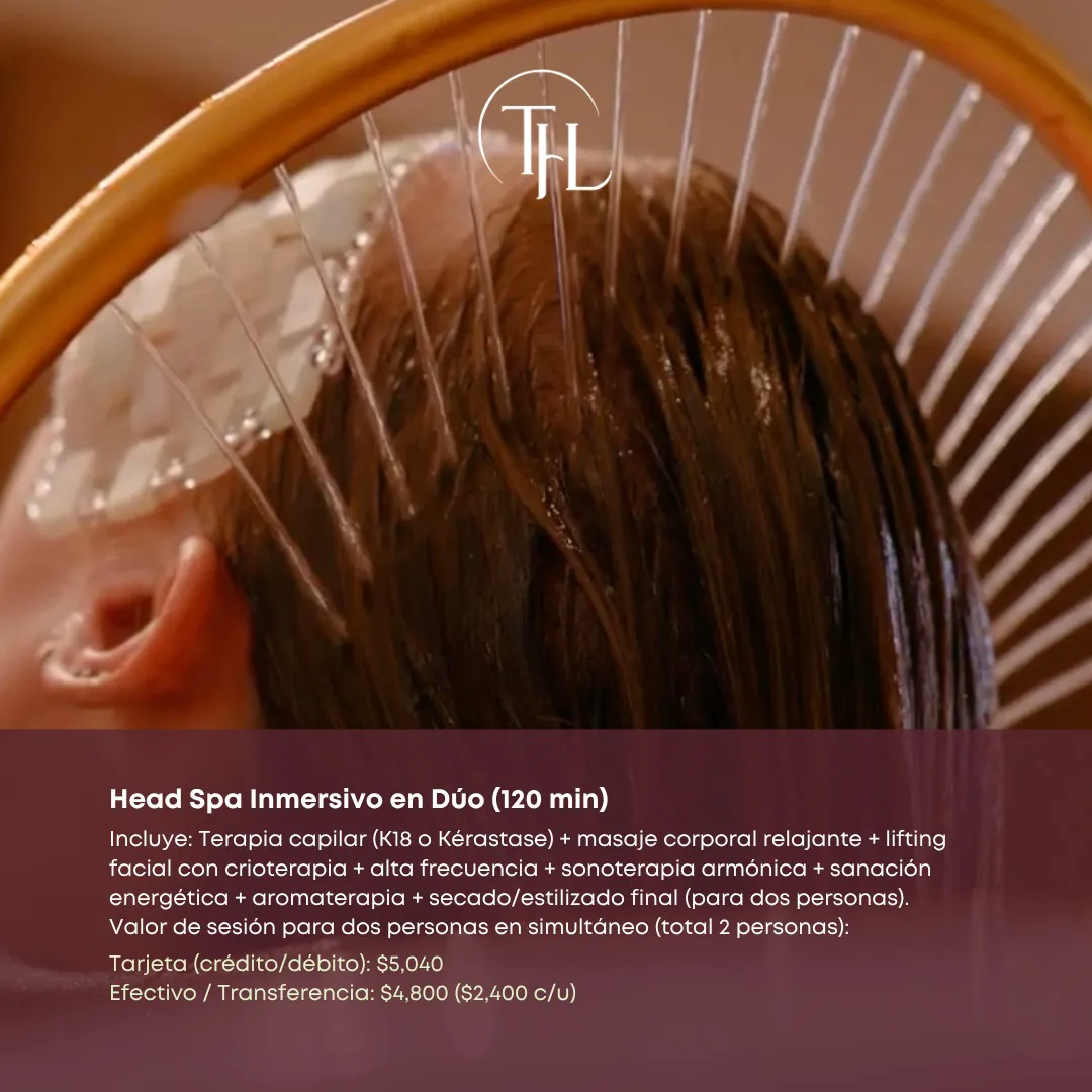 Head Spa Inmersivo en Dúo 120 min (B)