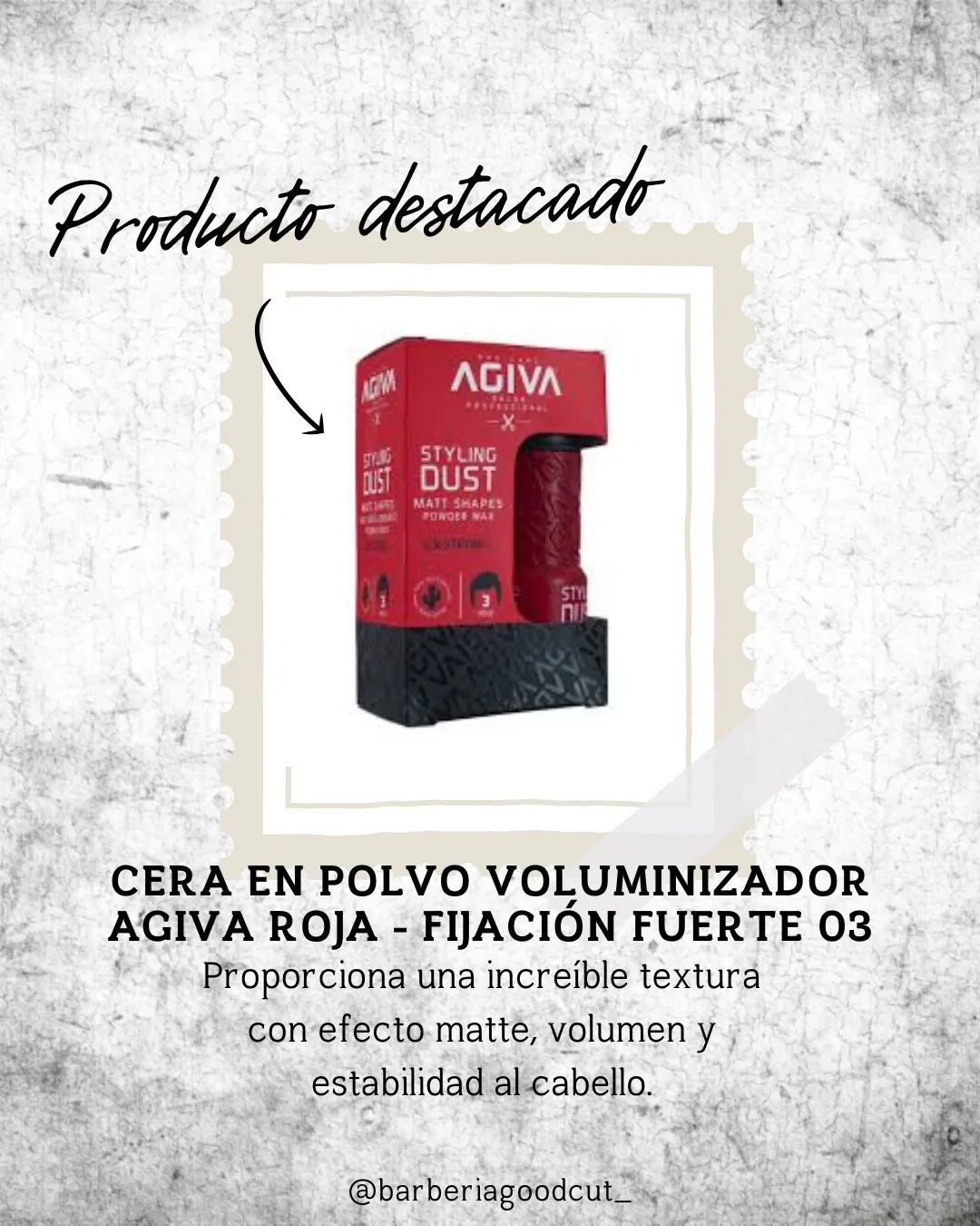 CERA EN POLVO VOLUMINIZADOR AGIVA ROJA - FIJACIÓN FUERTE 03 - Imagen 1