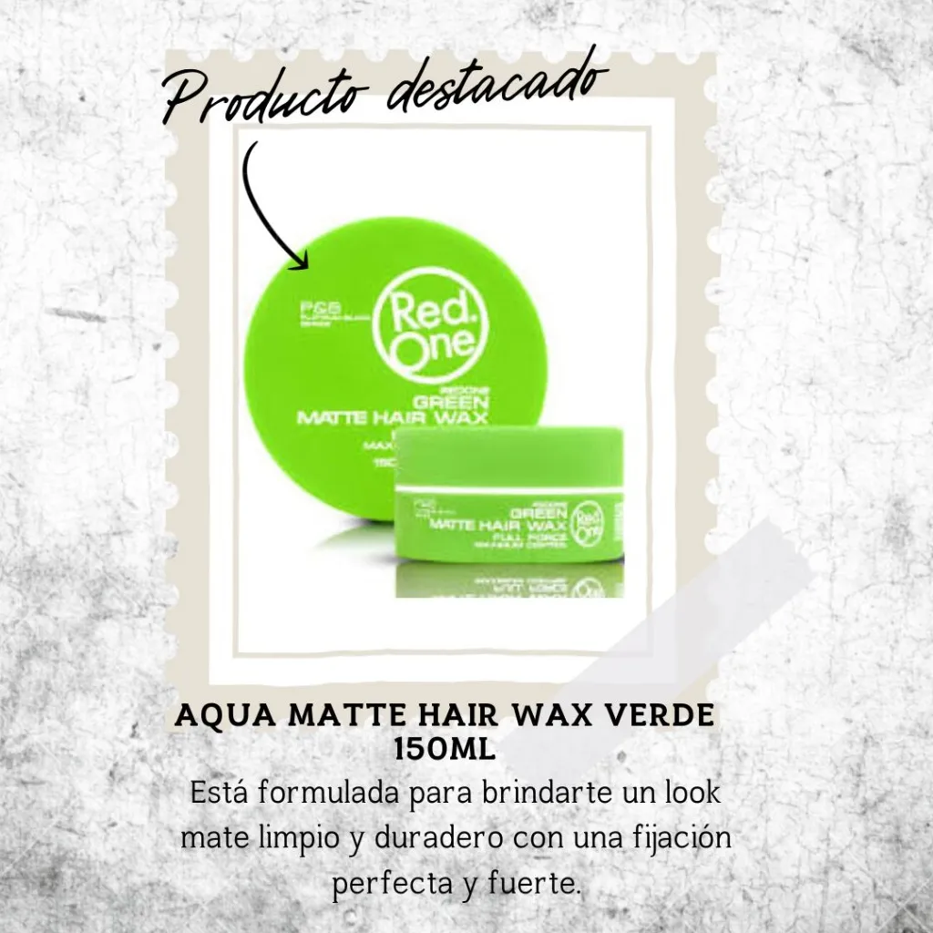 AQUA MATTE HAIR WAX Verde 150ml