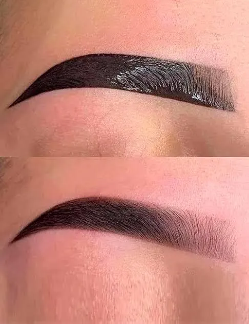 Laminado + pigmentación de cejas con henna