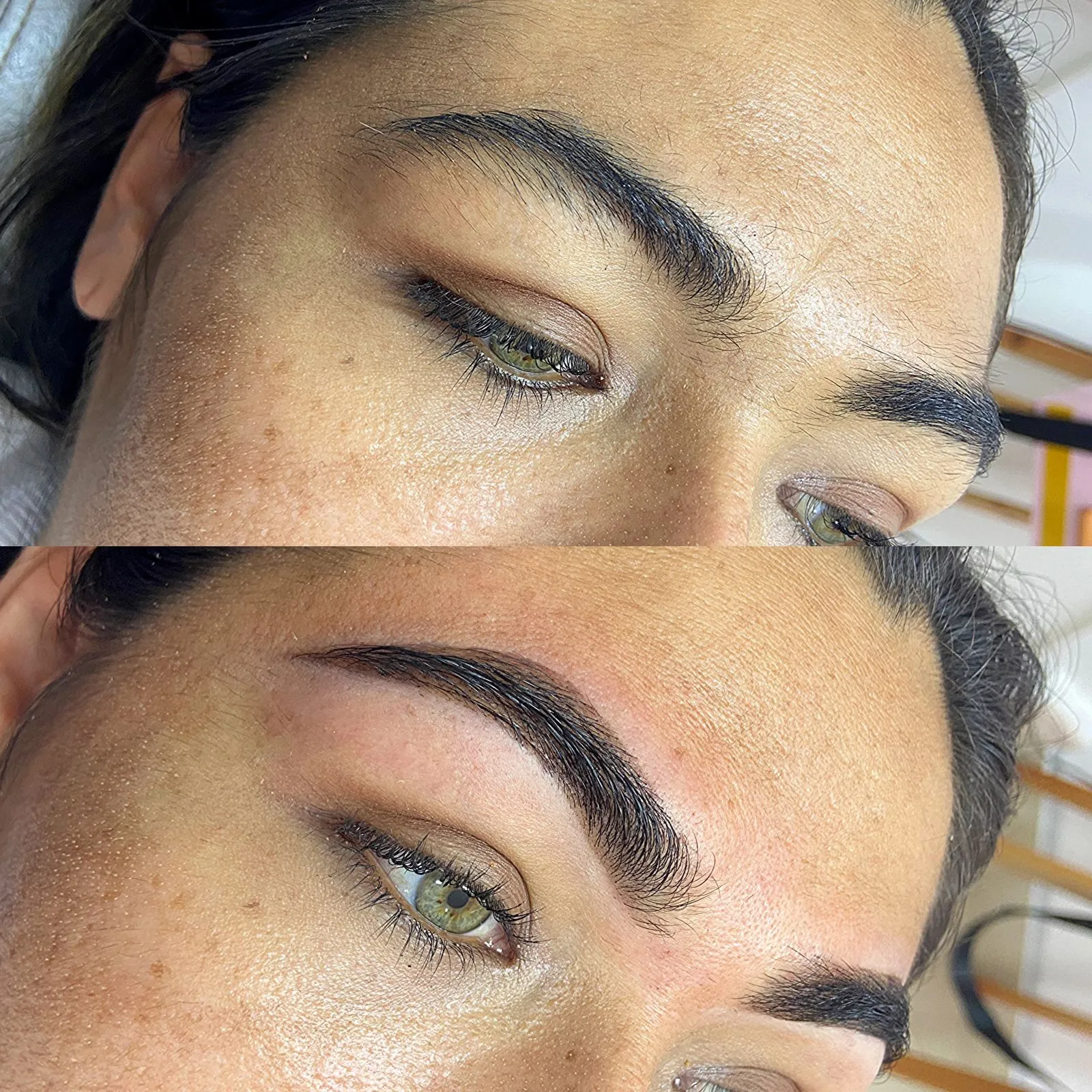 cejas pigmentadas en cera