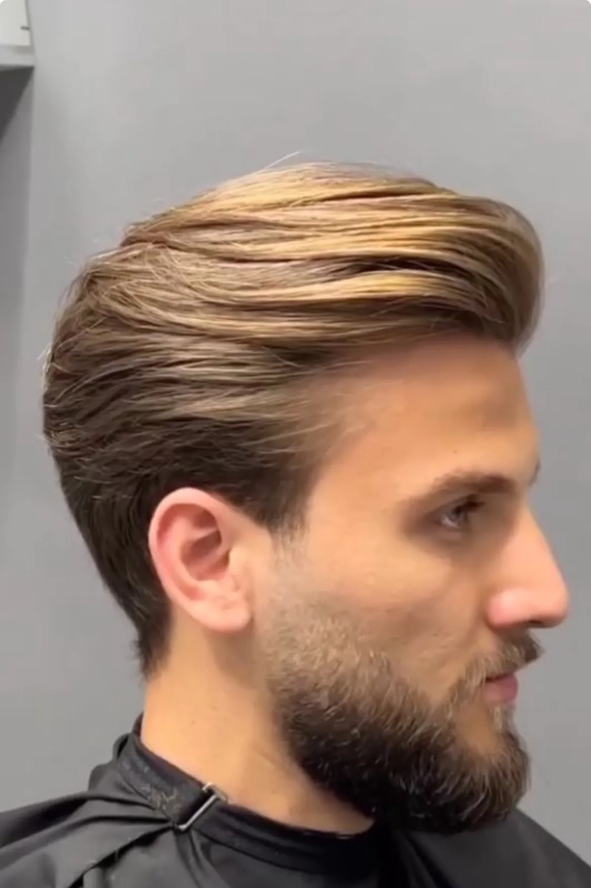 corte con tijeras + arreglo de barba