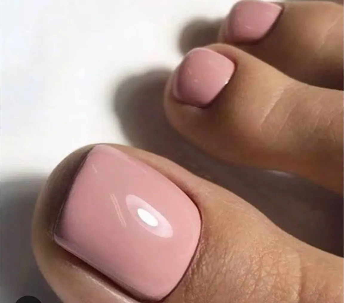 Gelish en uña natural(pies)