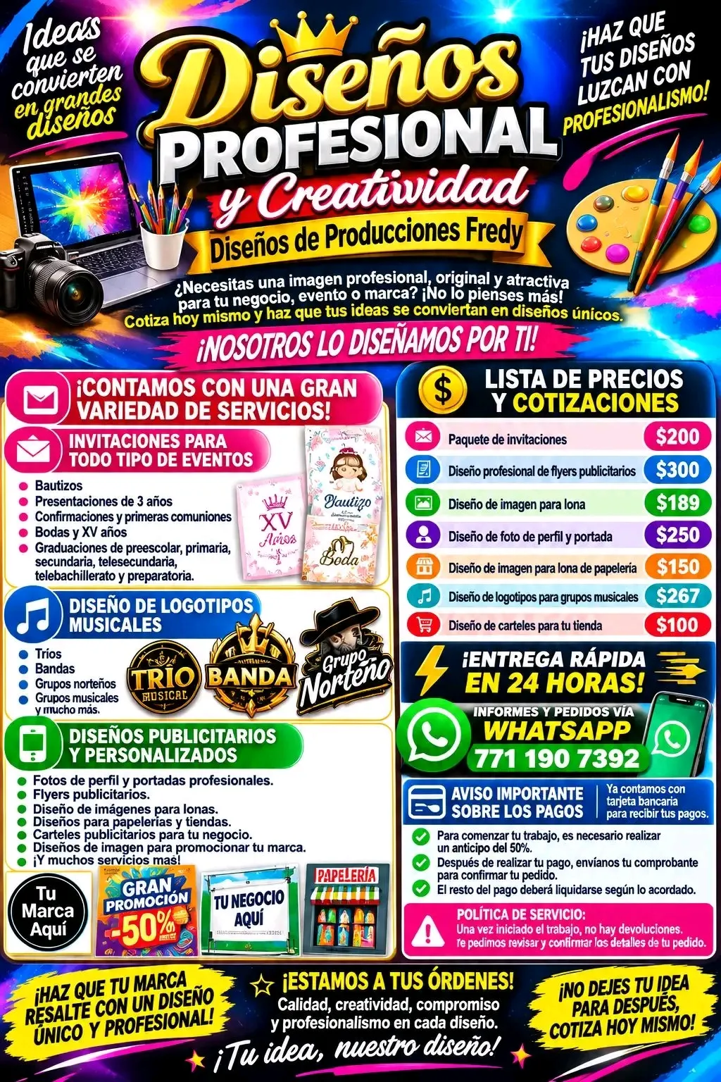 Diseño de flayers publicitarios