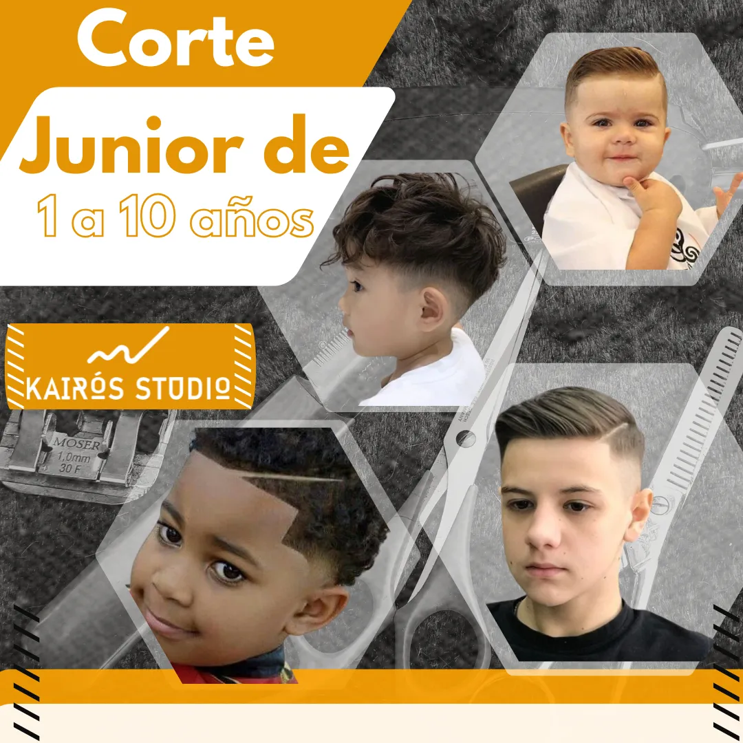 Corte de cabello junior.