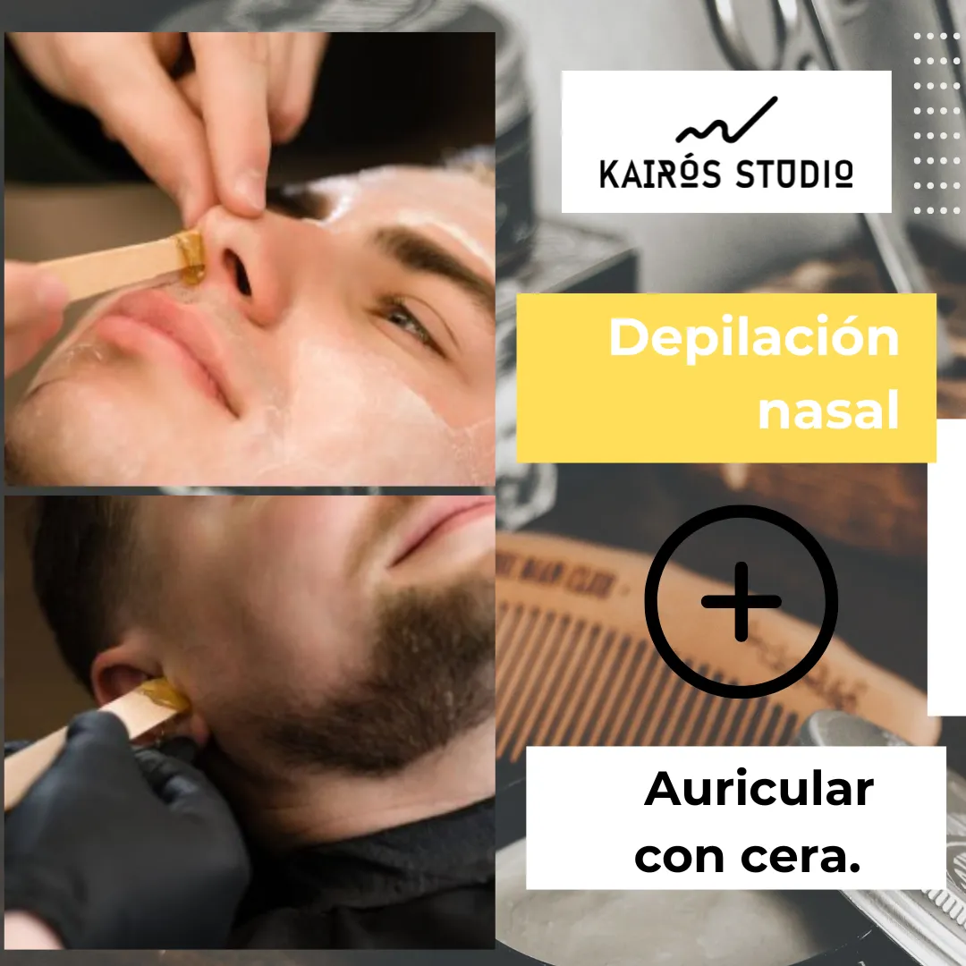 Depilación nasal + Auricular con cera.