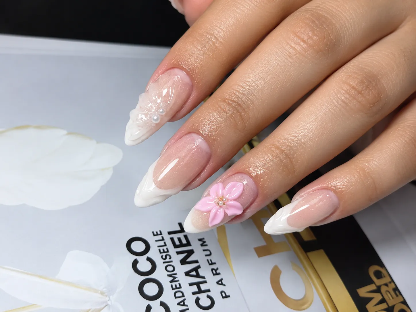 Uñas poly gel con tips hasta #3 de largo