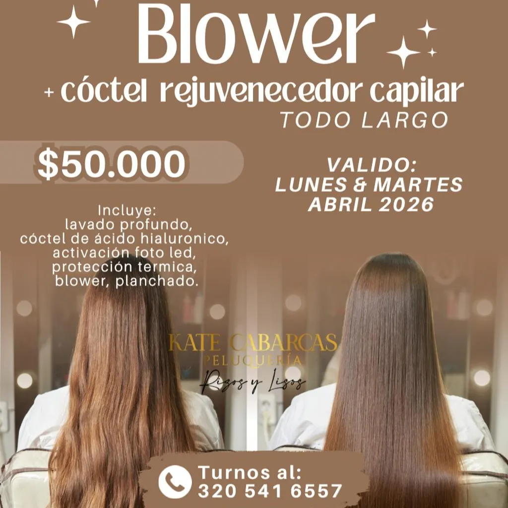 BLOWER REJUVENECEDOR CAPILAR (VALIDO LUNES Y MARTES DE ABRIL 2026)