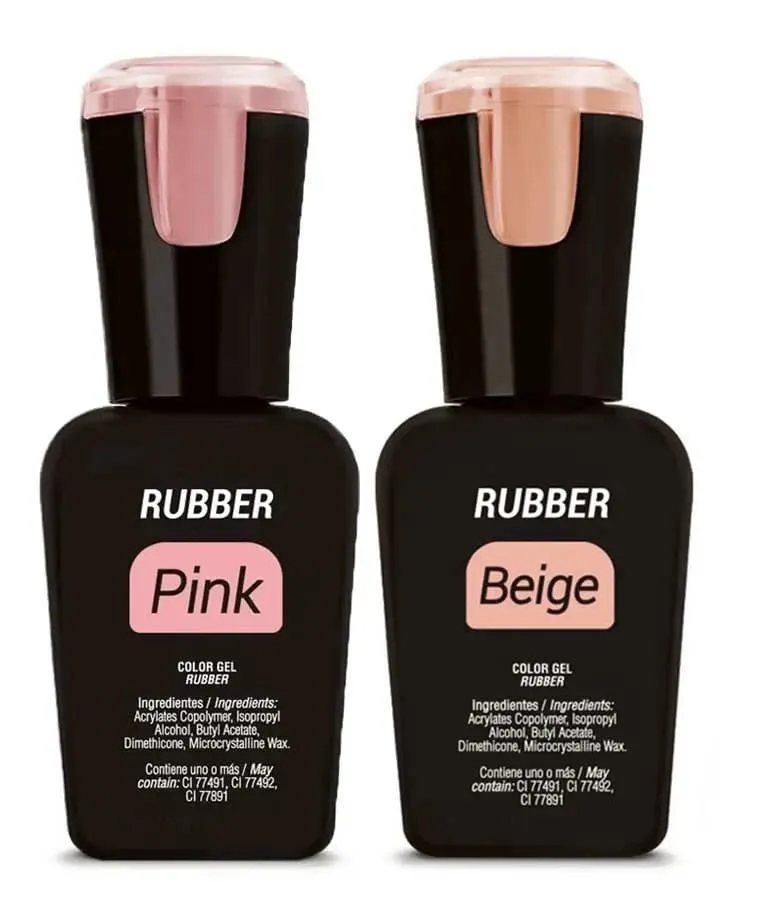 Manicura semipermanente con base ruber - 2