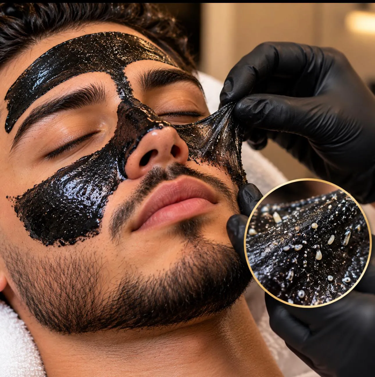 Mascarilla puntos negros
