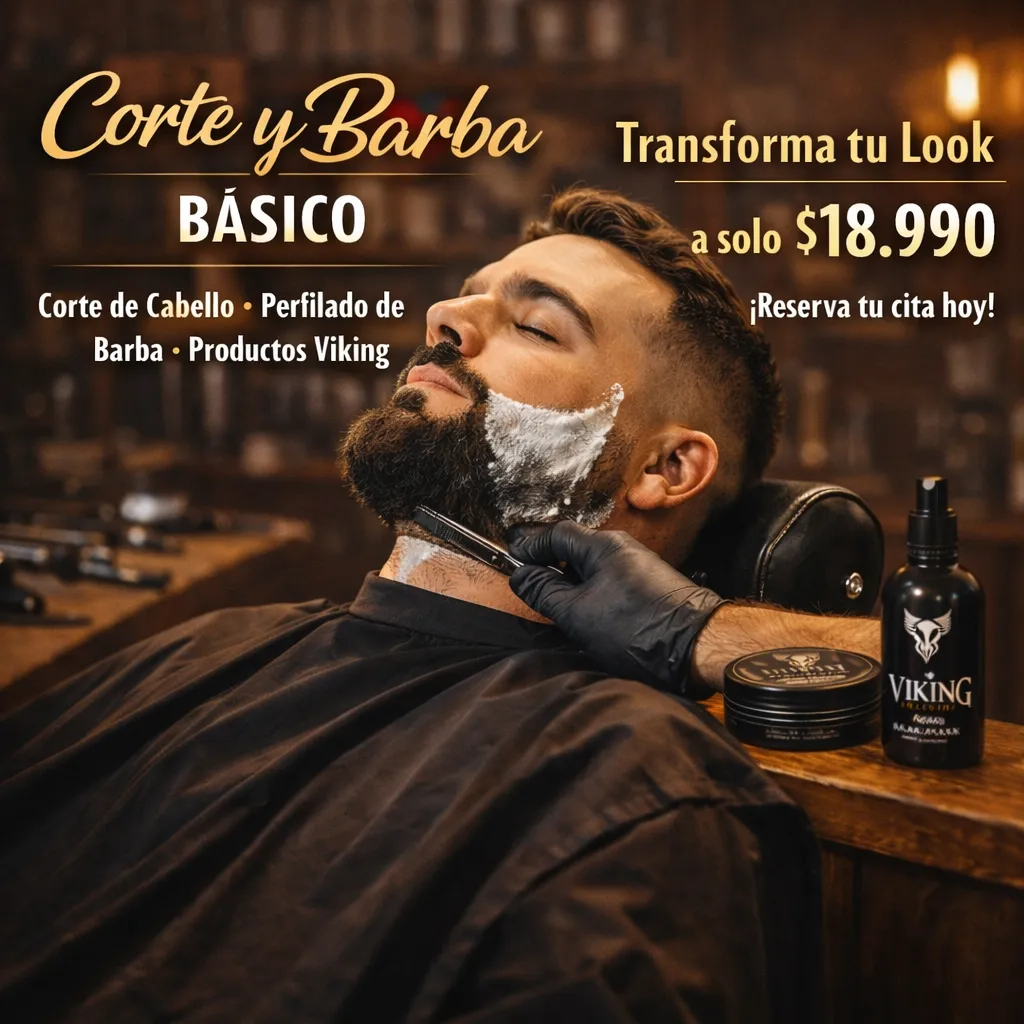 Corte y Barba básico.