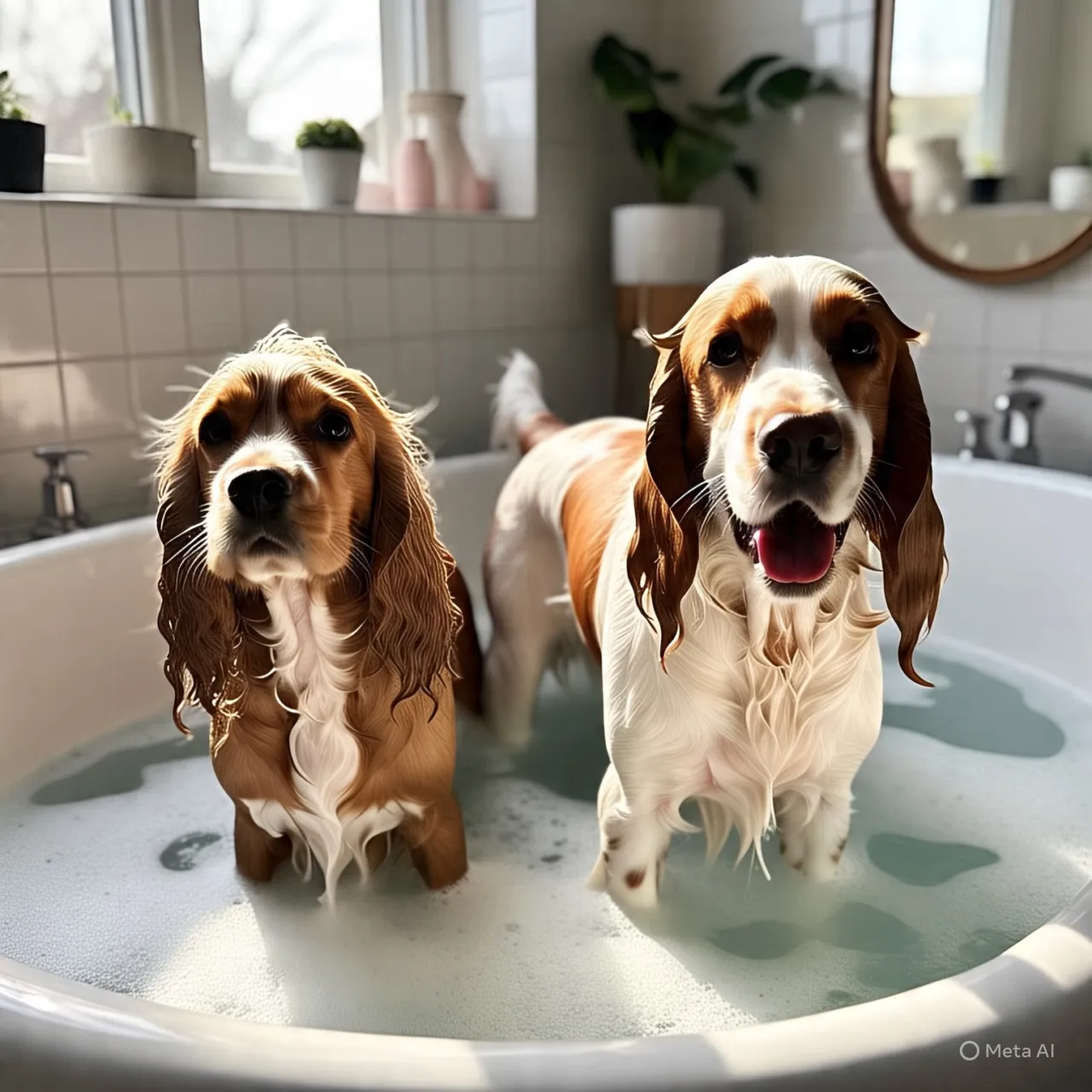 Baño de perro mediano con peluquería - Imagen 1