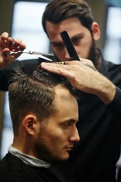corte de cabello solo tijera.