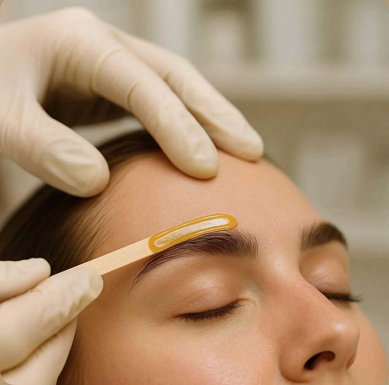 Depilacion de cejas con cera