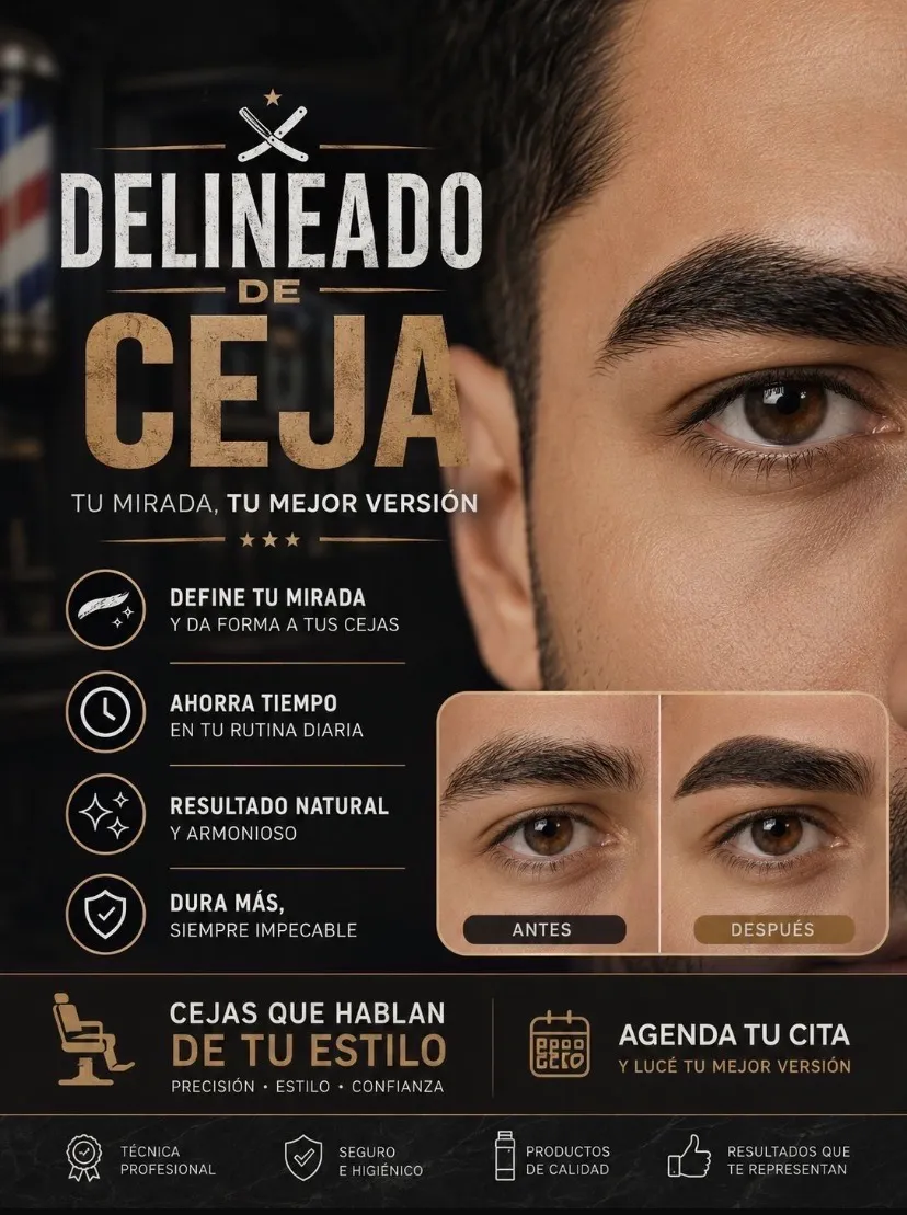 delineado y limpieza de cejas