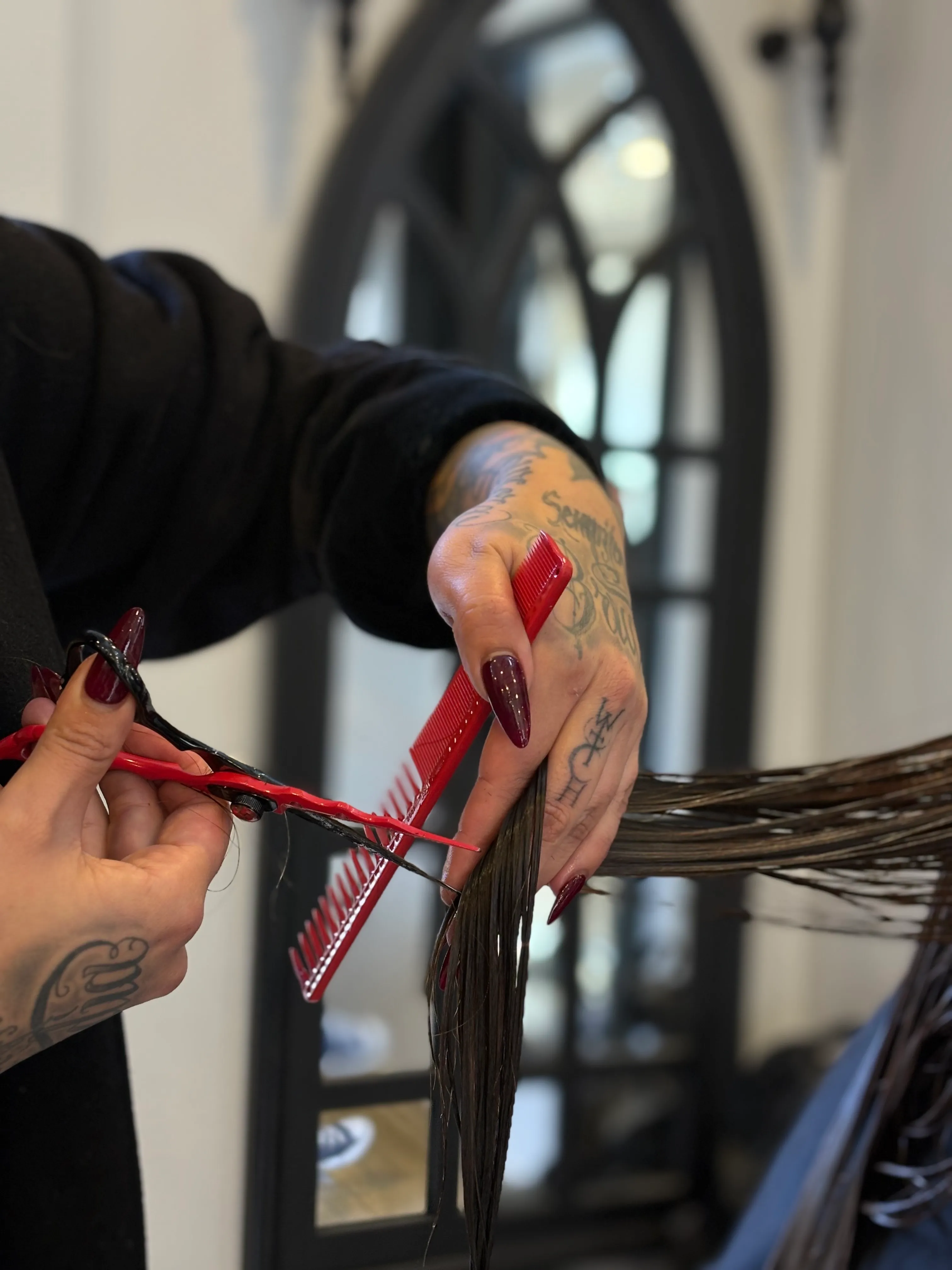 corte con diseño + hidratacion + estilisado