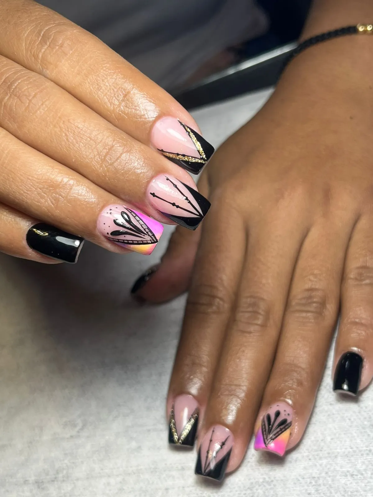 Retoque Poly Gel con semipermanente - 1