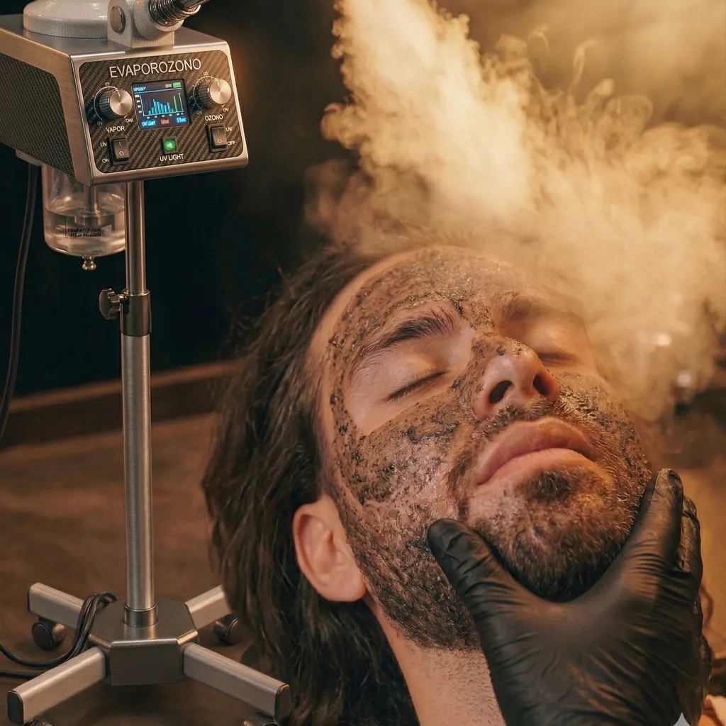 BARBA CON VAPOROZONO + EXFOLIANTE - 1