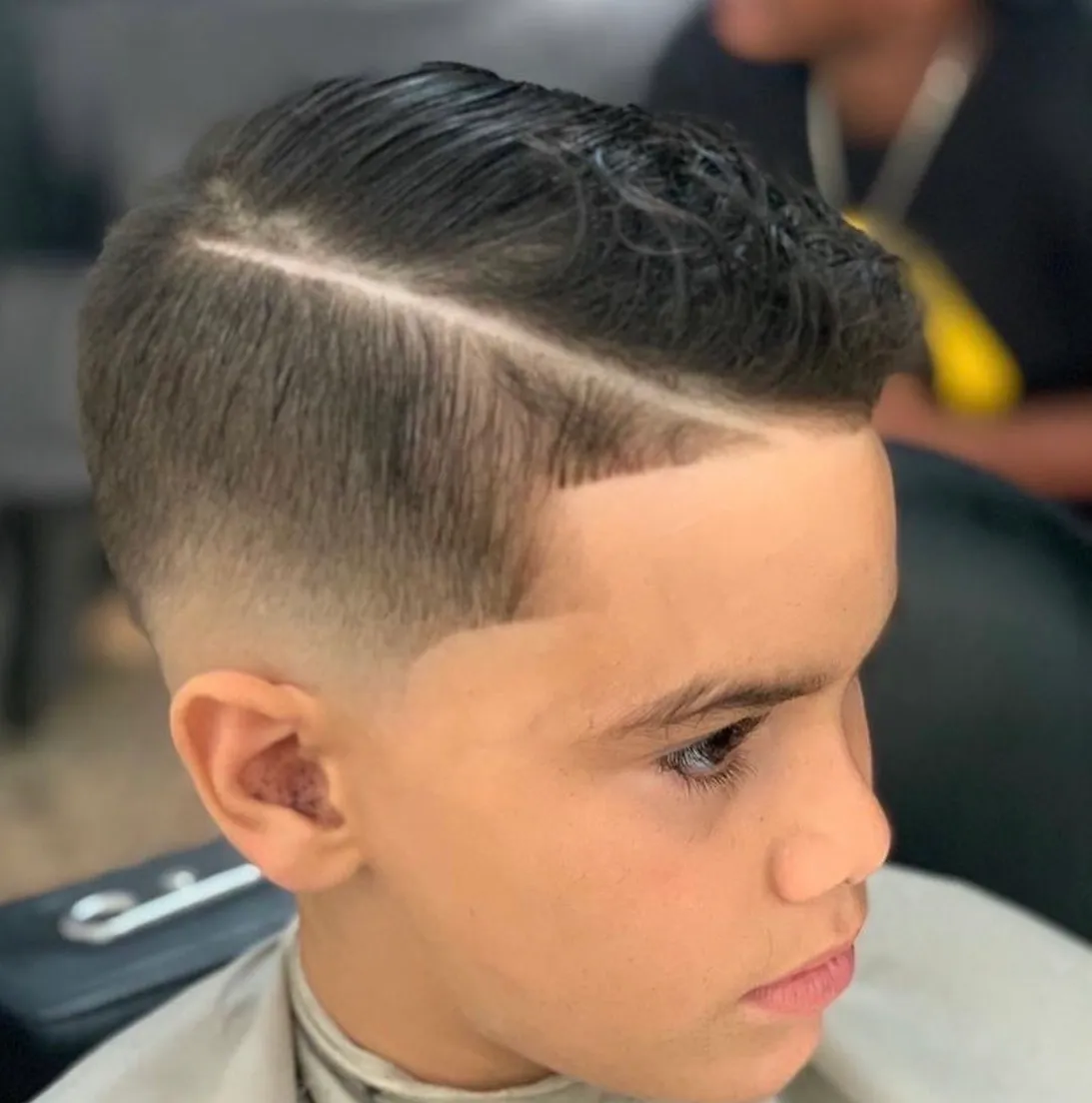 corte elegante + mid fade