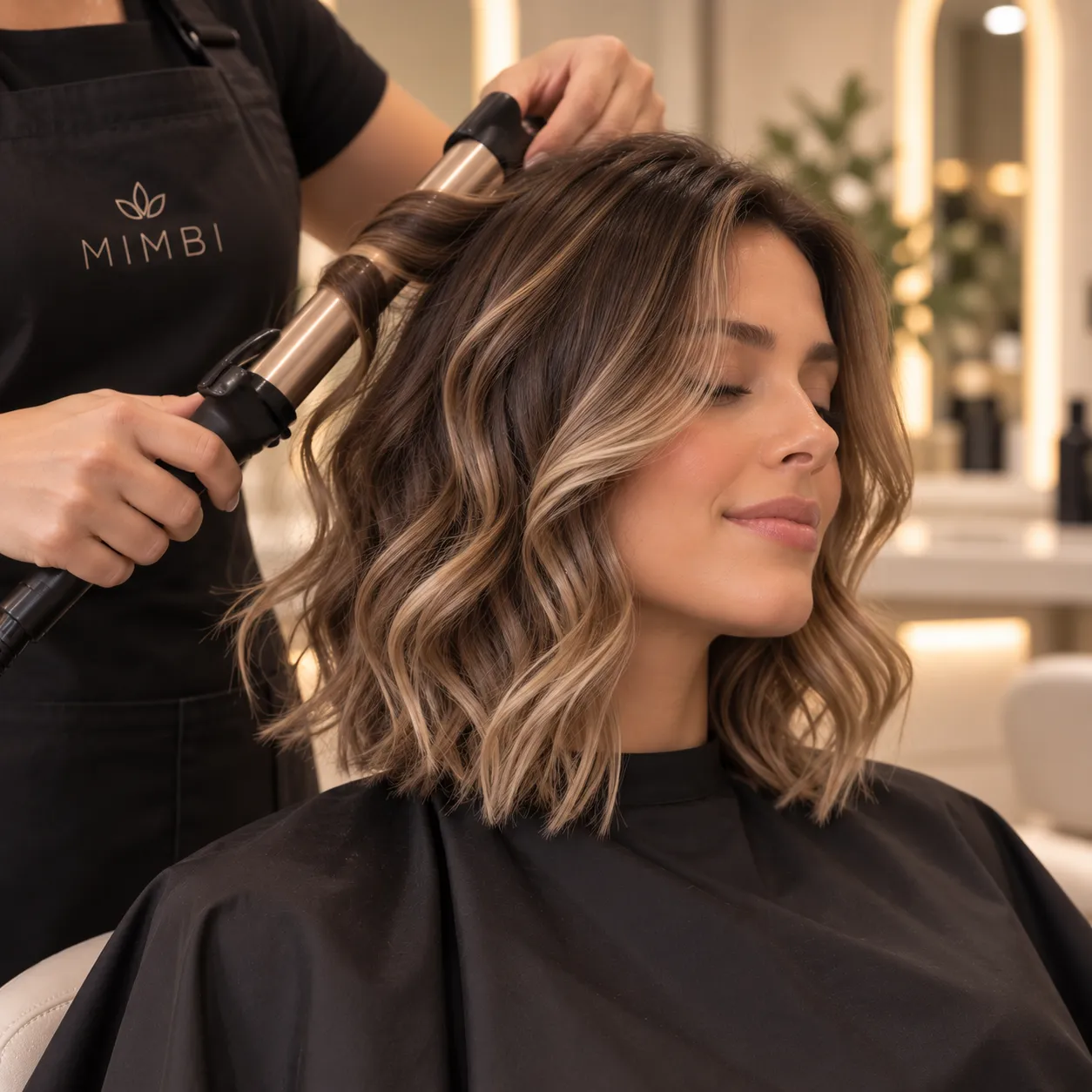 Ondas en el cabello (corto a medio)