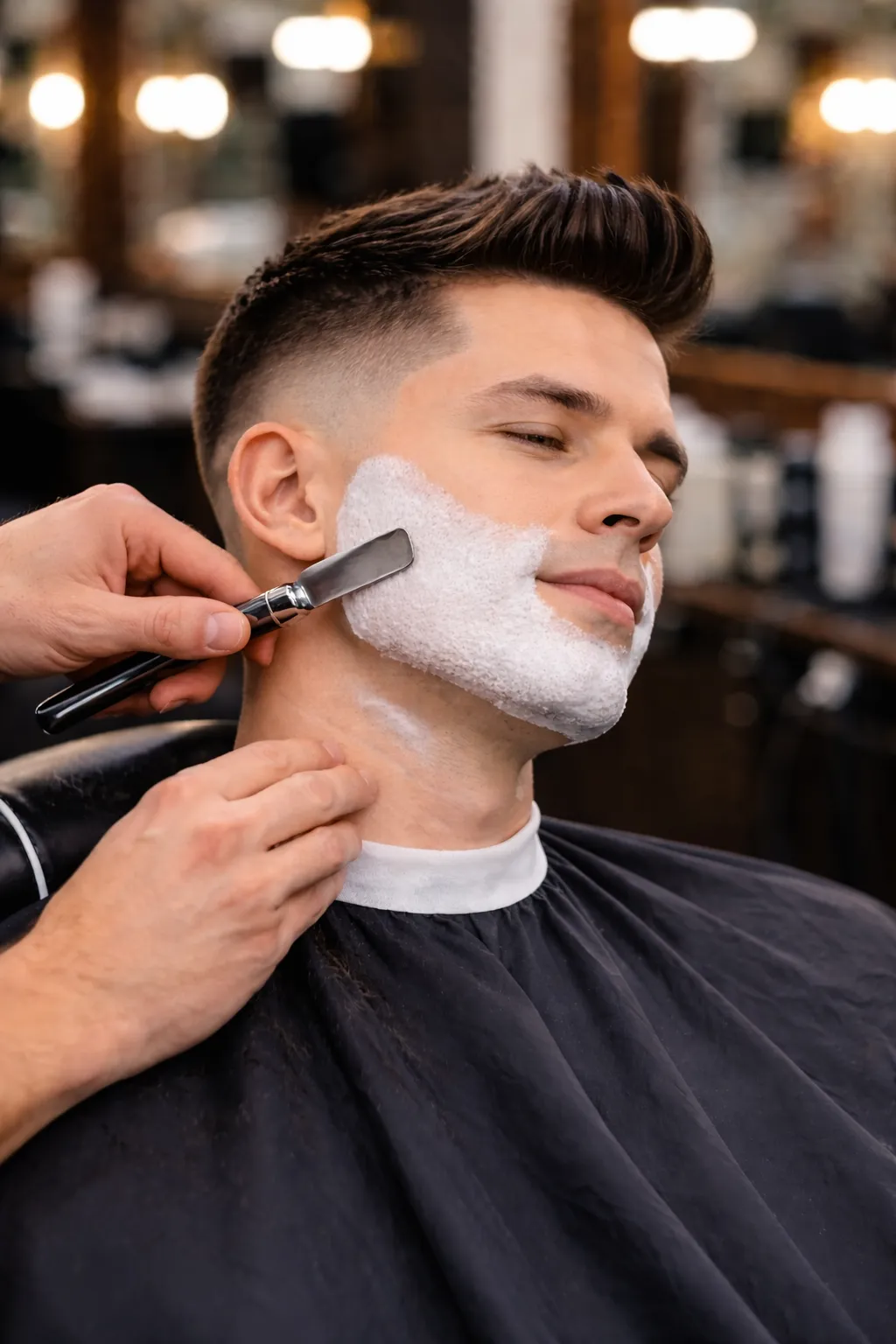 CORTE + RASURADA DE BARBA ( barba limpia )