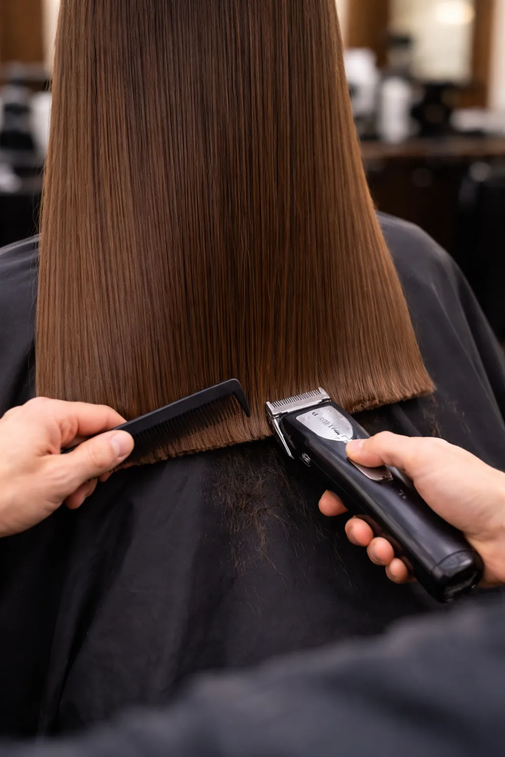 CORTE DE PUNTAS PARA MUJER (MAQUINA)