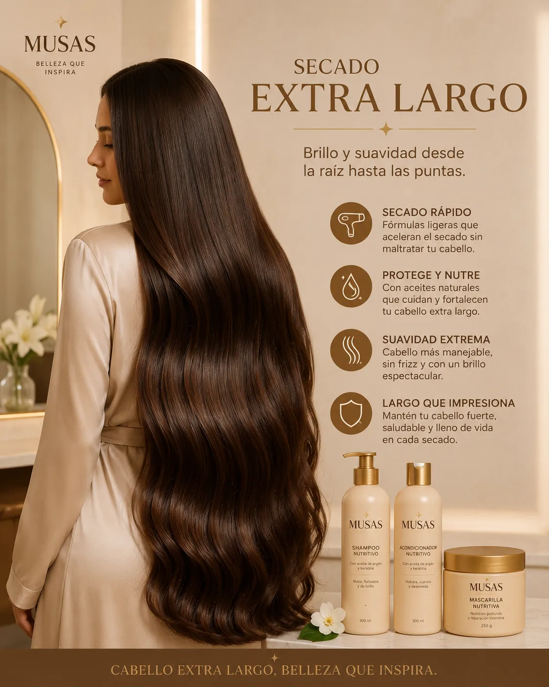 Luxury Lavado y Secado Extra Largo ( XL )