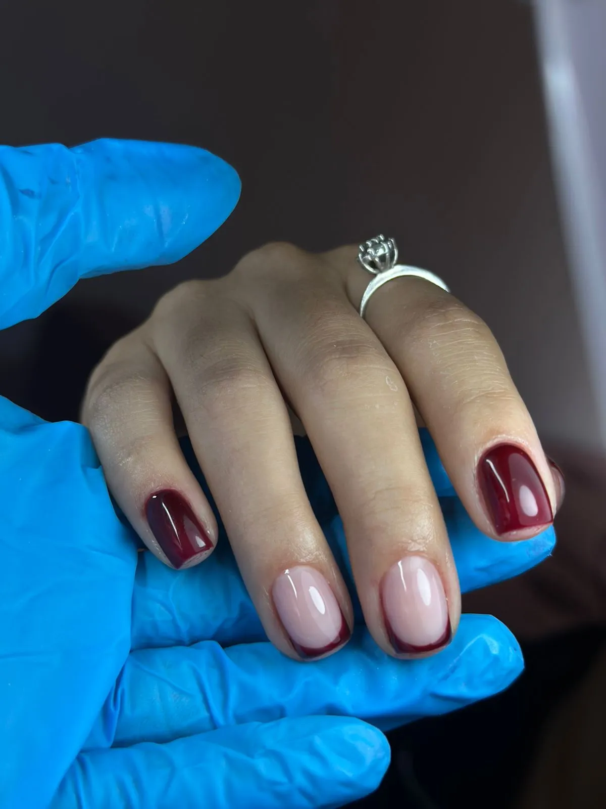 Gel semipermanente con french