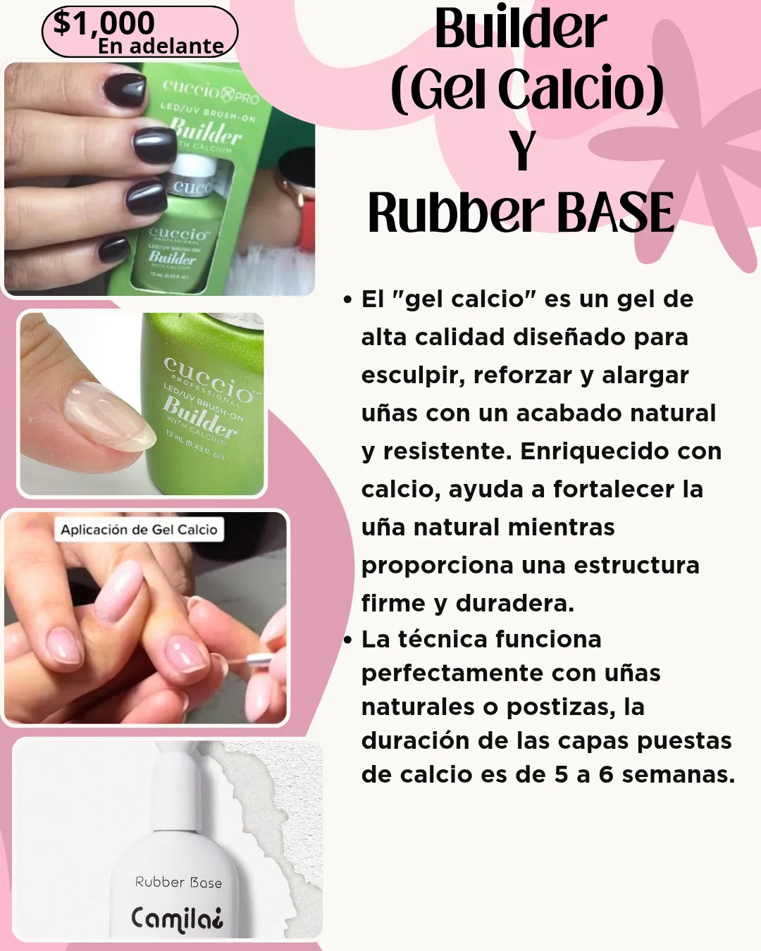 Gel Calcio y Rubber Base y SoftGel