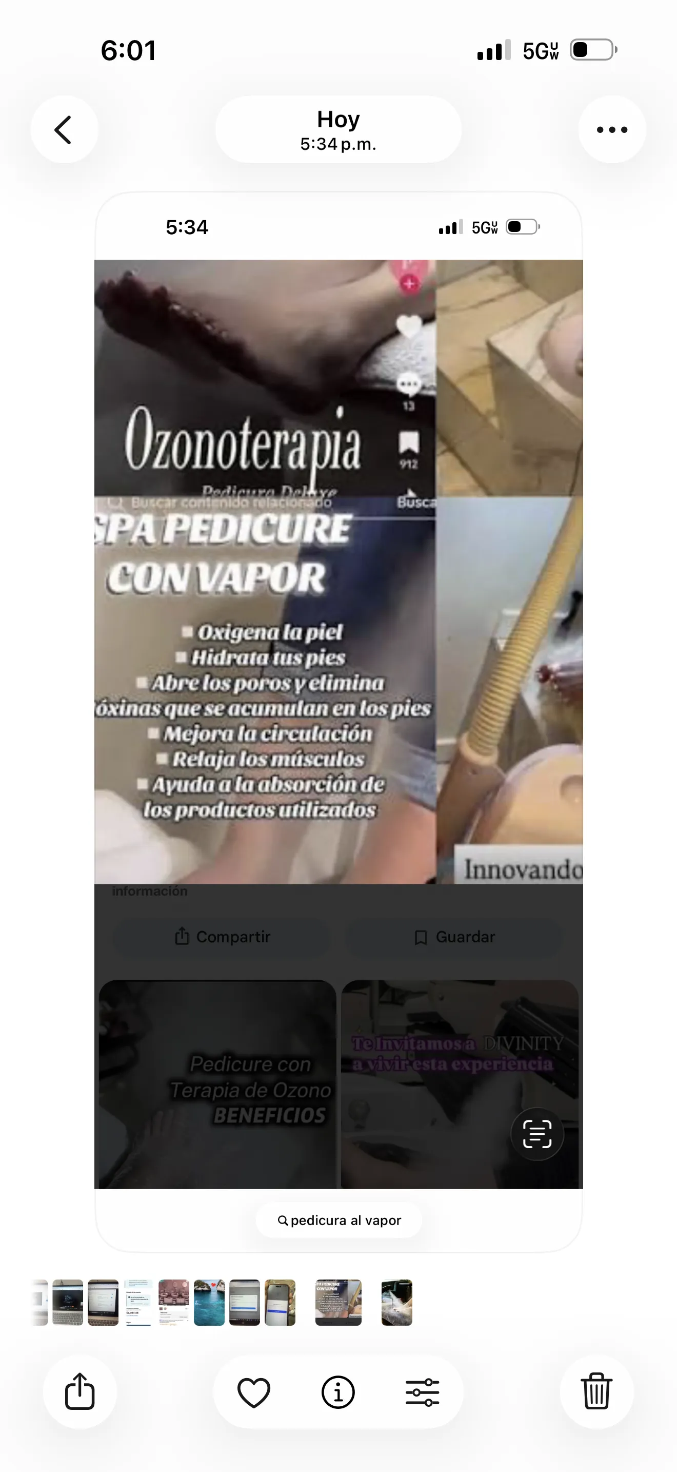 pedicura russa/ vapor ozono