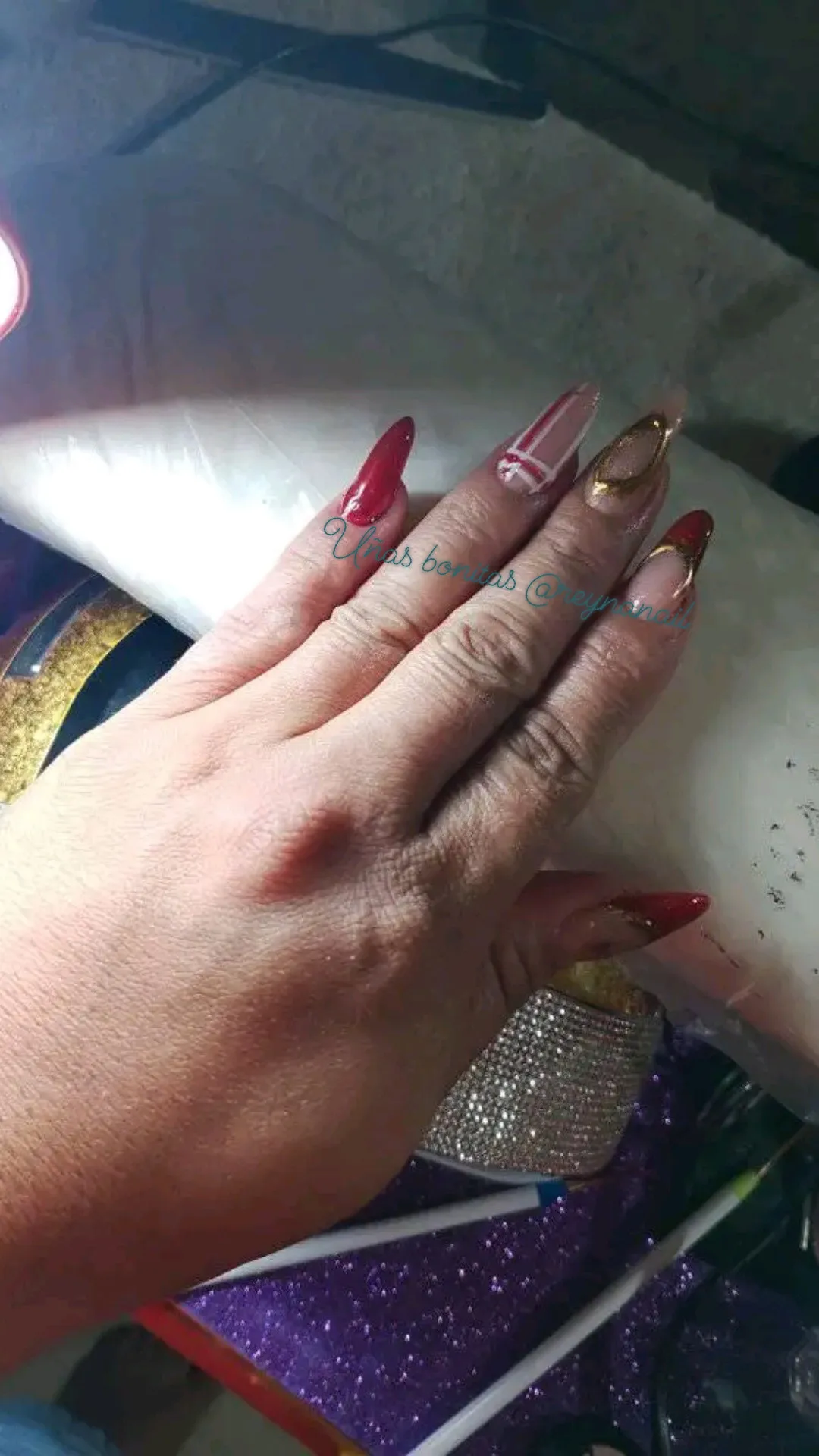 uñas acrílicas cencillas