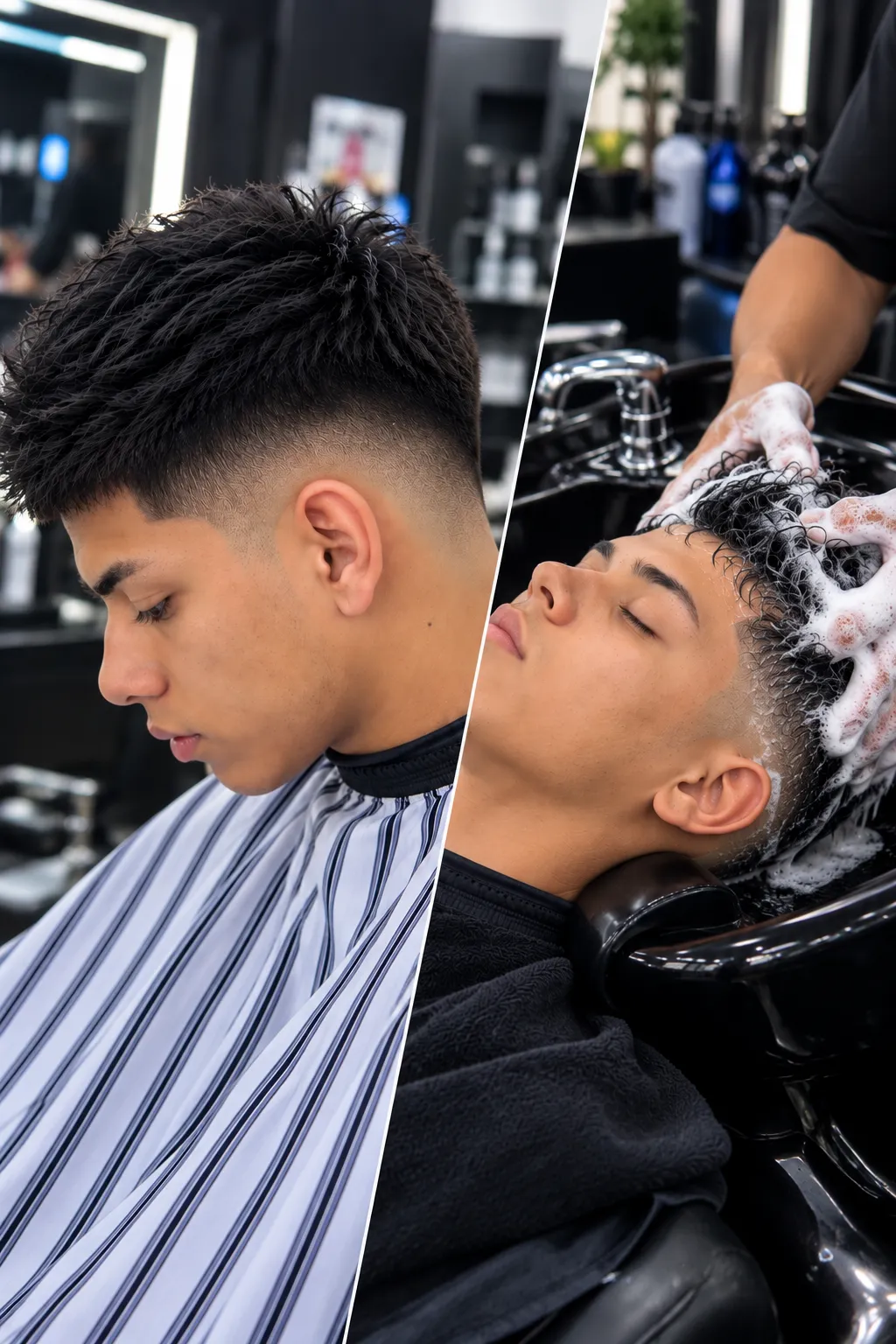 corte más lavado de cabello