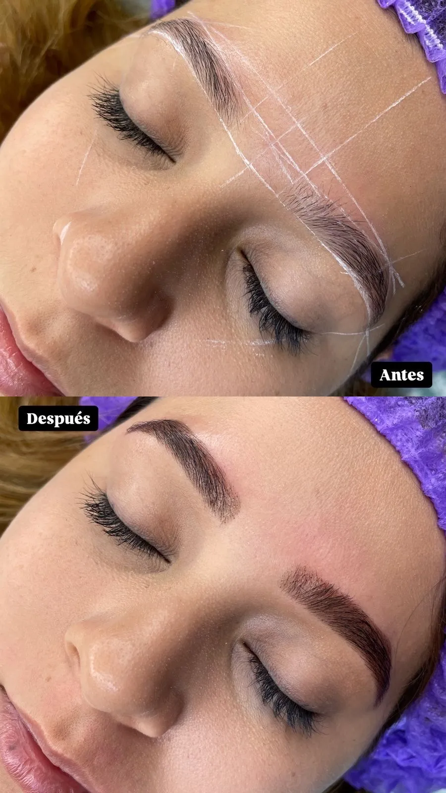 Diseño de cejas henna
