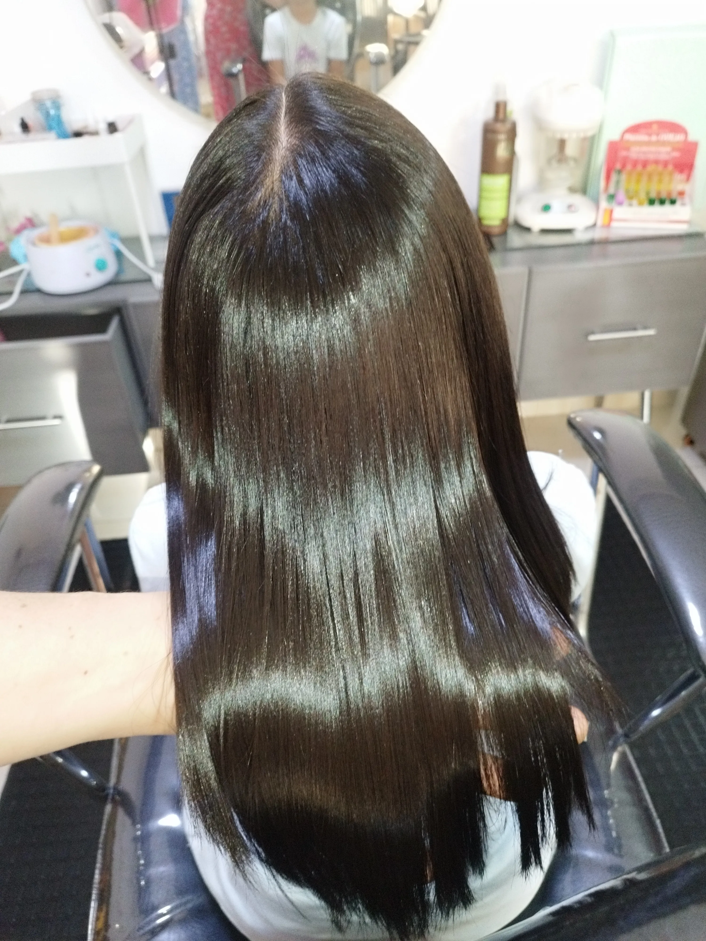 tratamiento con botox orgánico baja el frizz y el volumen del cabello