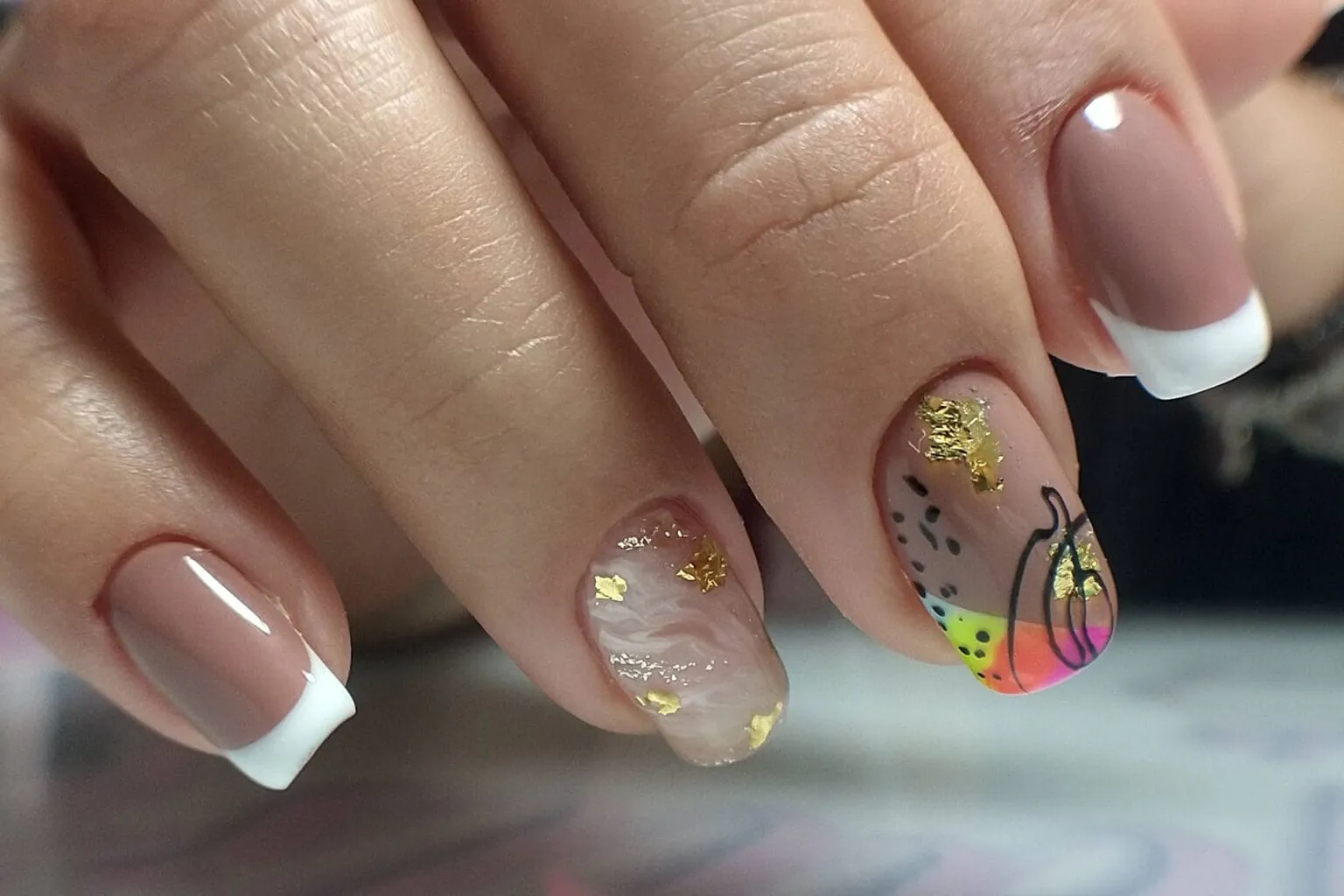 TECNICA CON BASE RUBER Y SEMIPERMANENTE  - 2