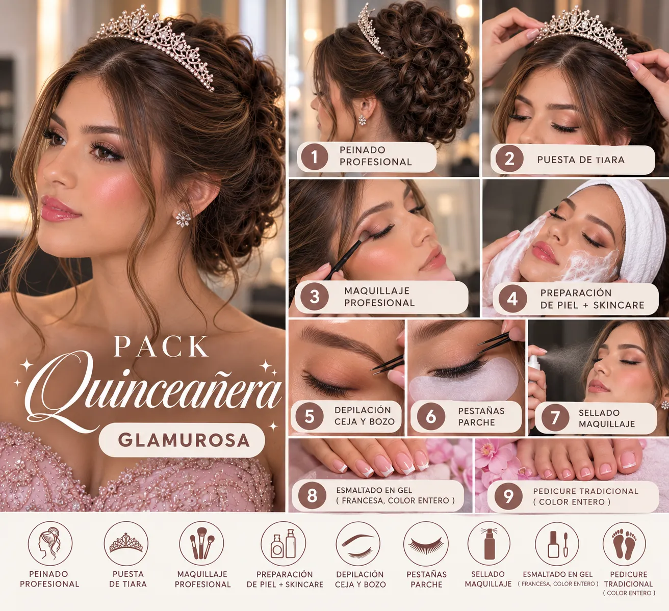 PACK QUINCEAÑERA GLAMUROSA