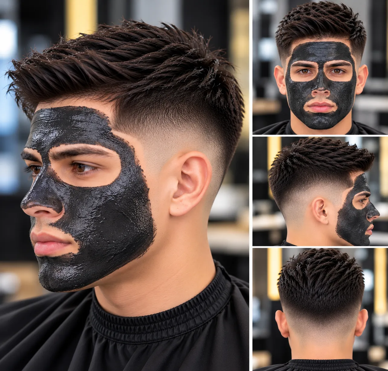 CORTE DEGRADO + mascarilla negra