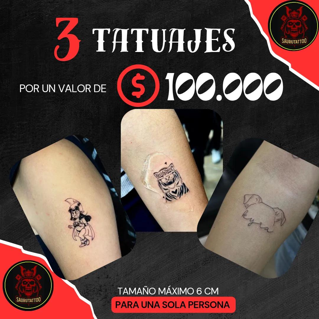promocion 3 tatuajes