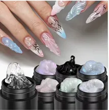 DECORACION UÑAS CON GEL SOLIDO 3D