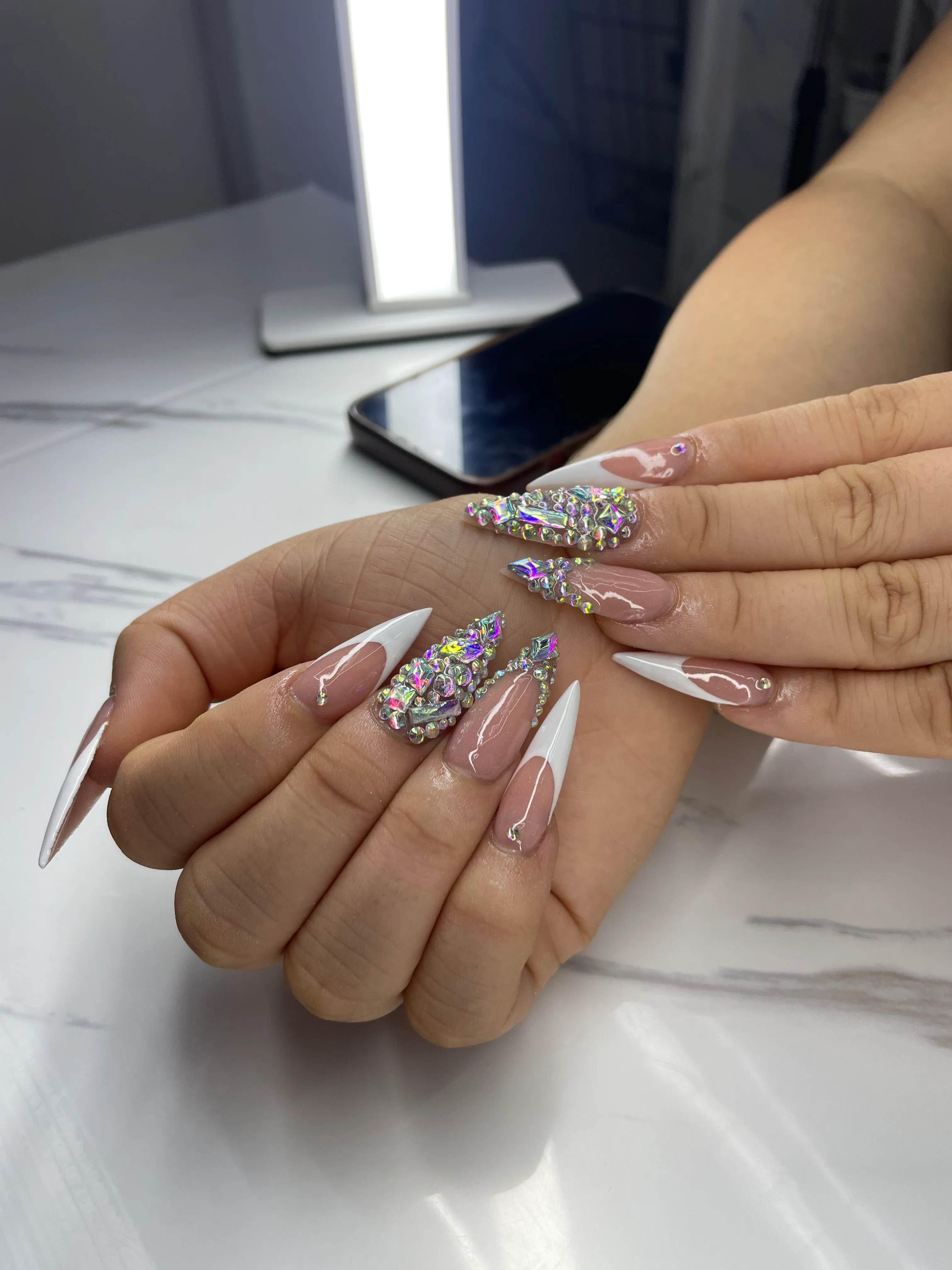 Uñas acrílicas XL