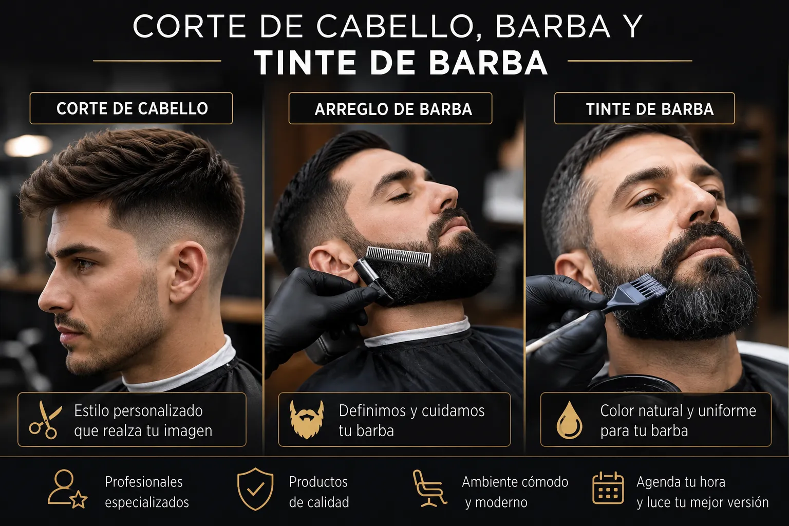 Tinte de barba