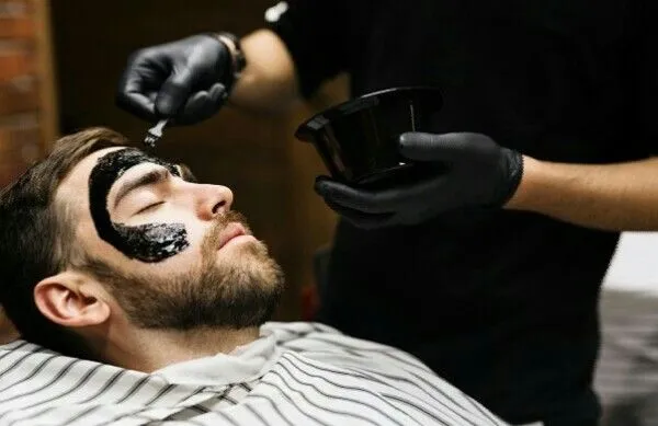 corte con barba +mascarilla negra - Imagen 4