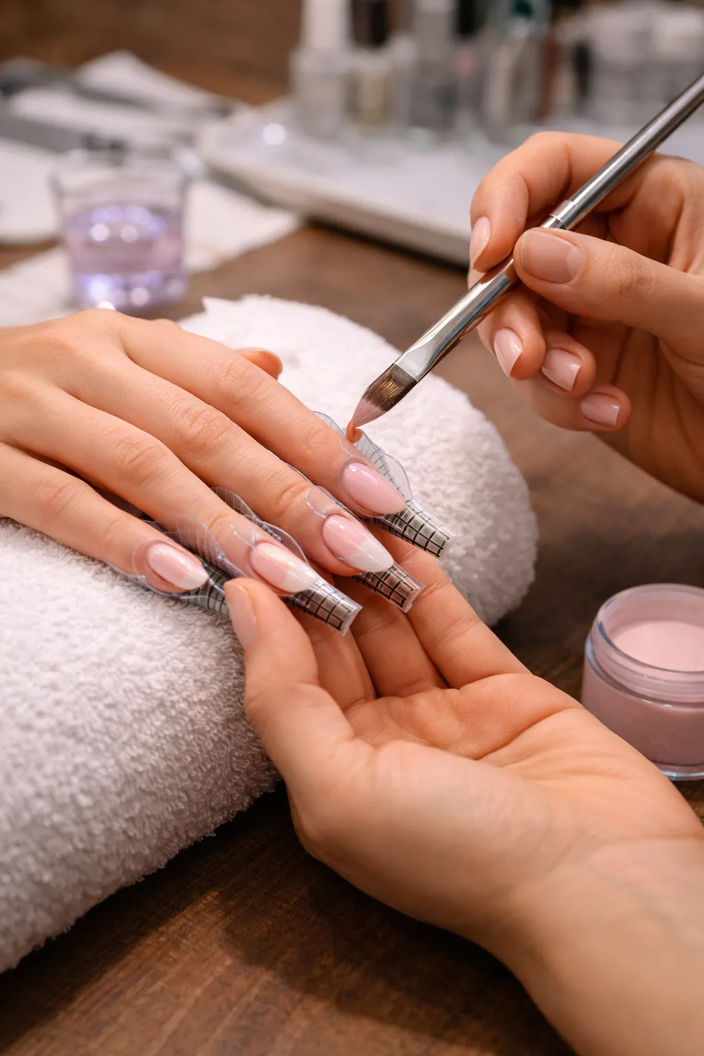 MANICURE BAÑO EN ACRILICO