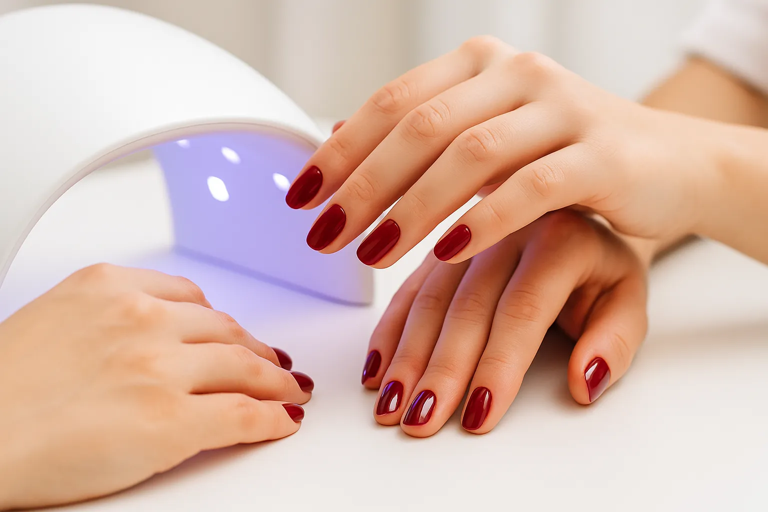 Gel Polish Aplication Hands/ Gel Aplicación