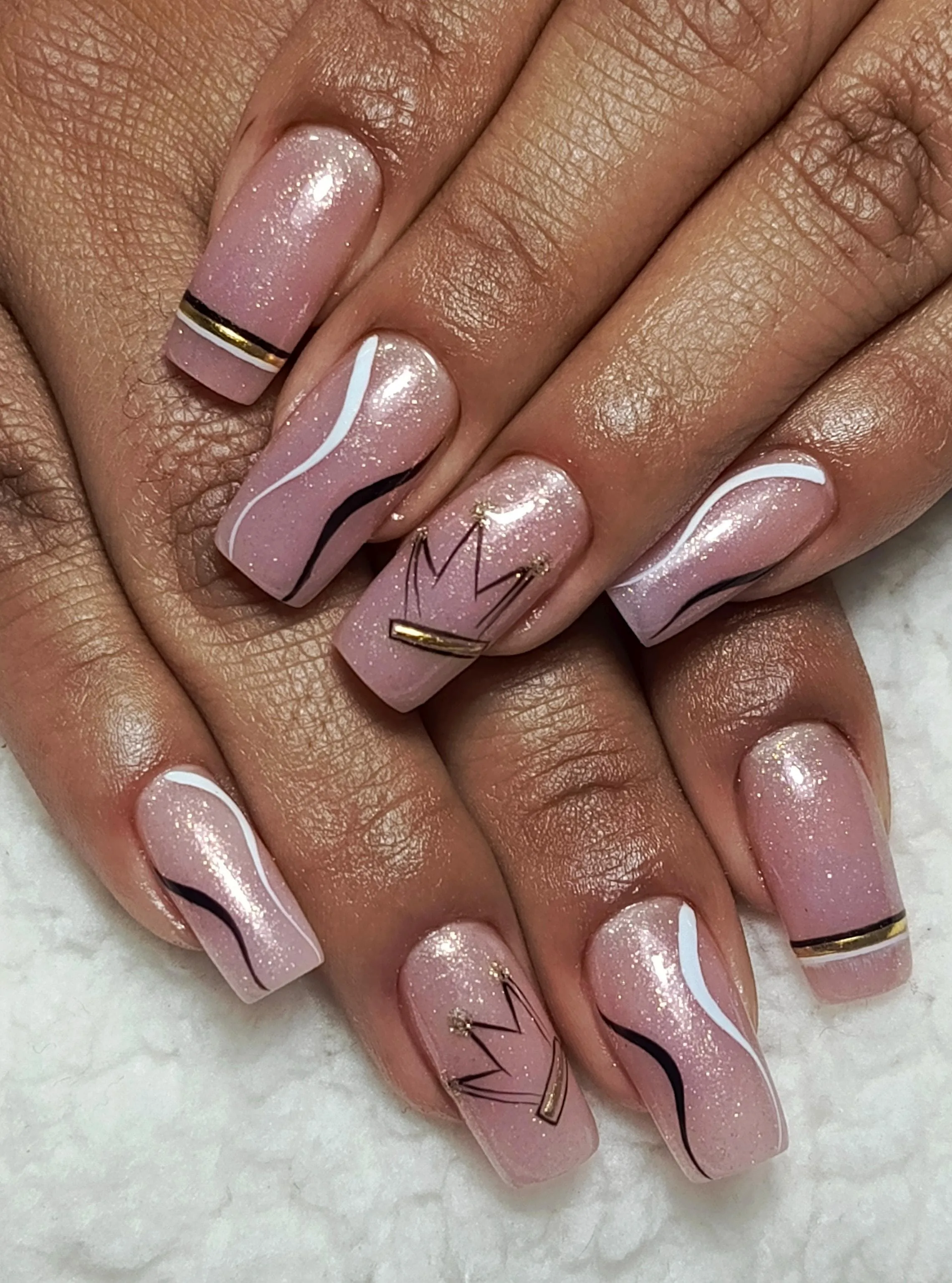 Retoque acrílico con semipermanente