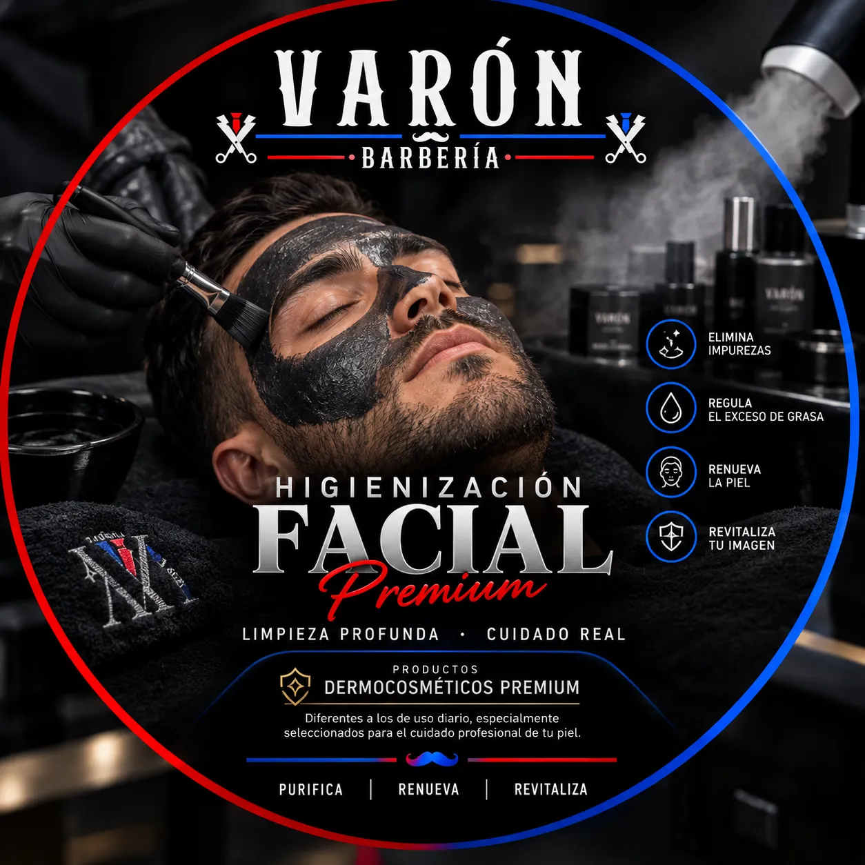 CORTE + BARBA + HIGIENIZACIÓN FACIAL