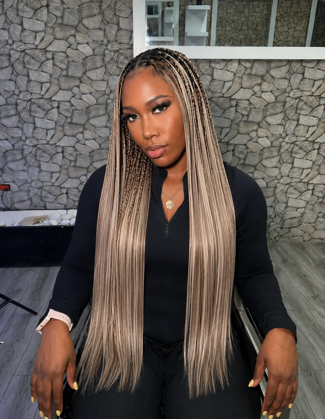 straight boho braids