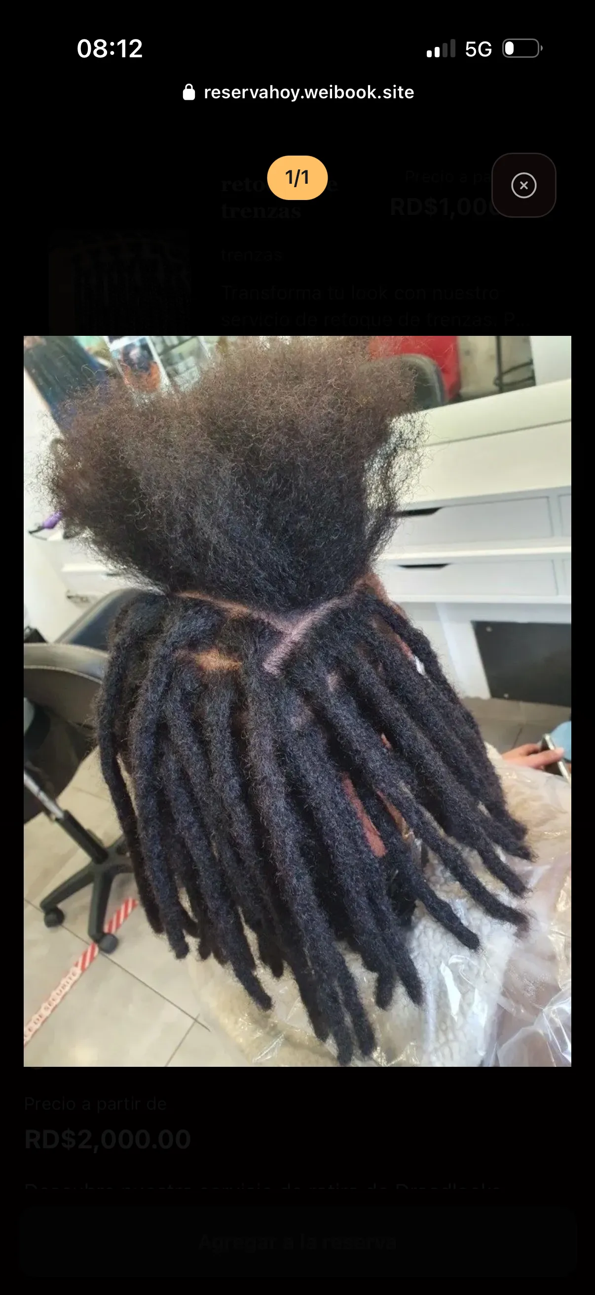 RETIRO DE DREADLOCKS