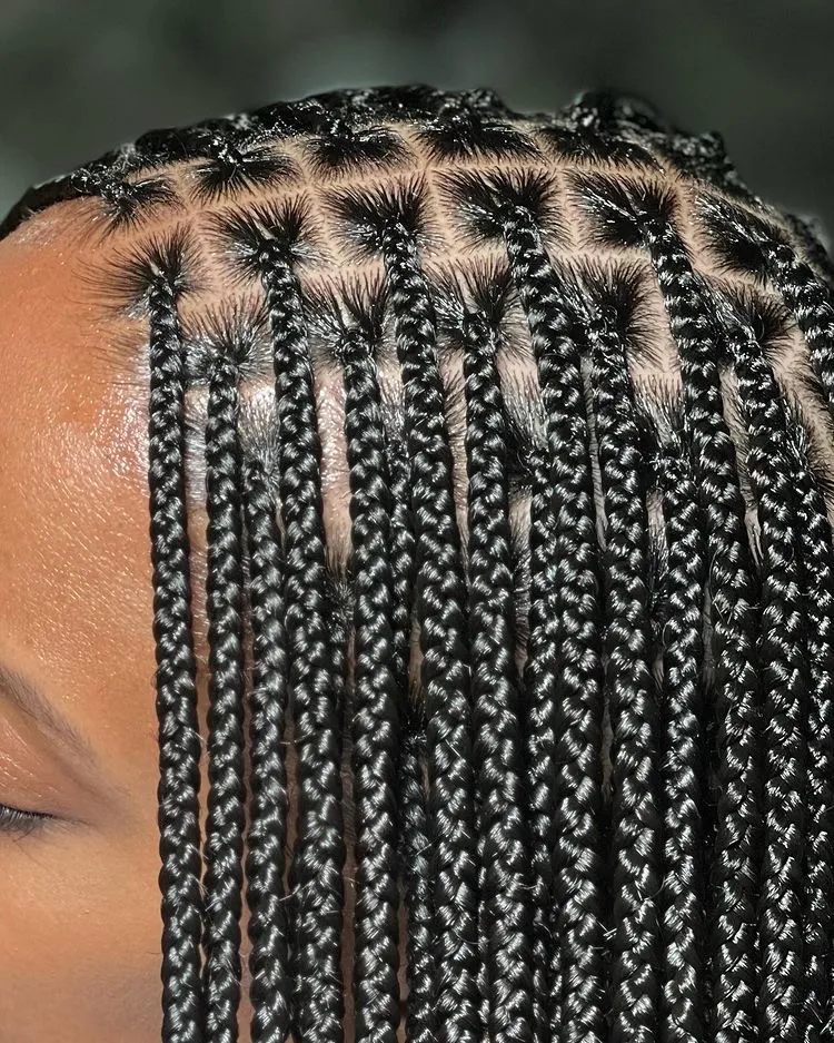 retoque de trenzas